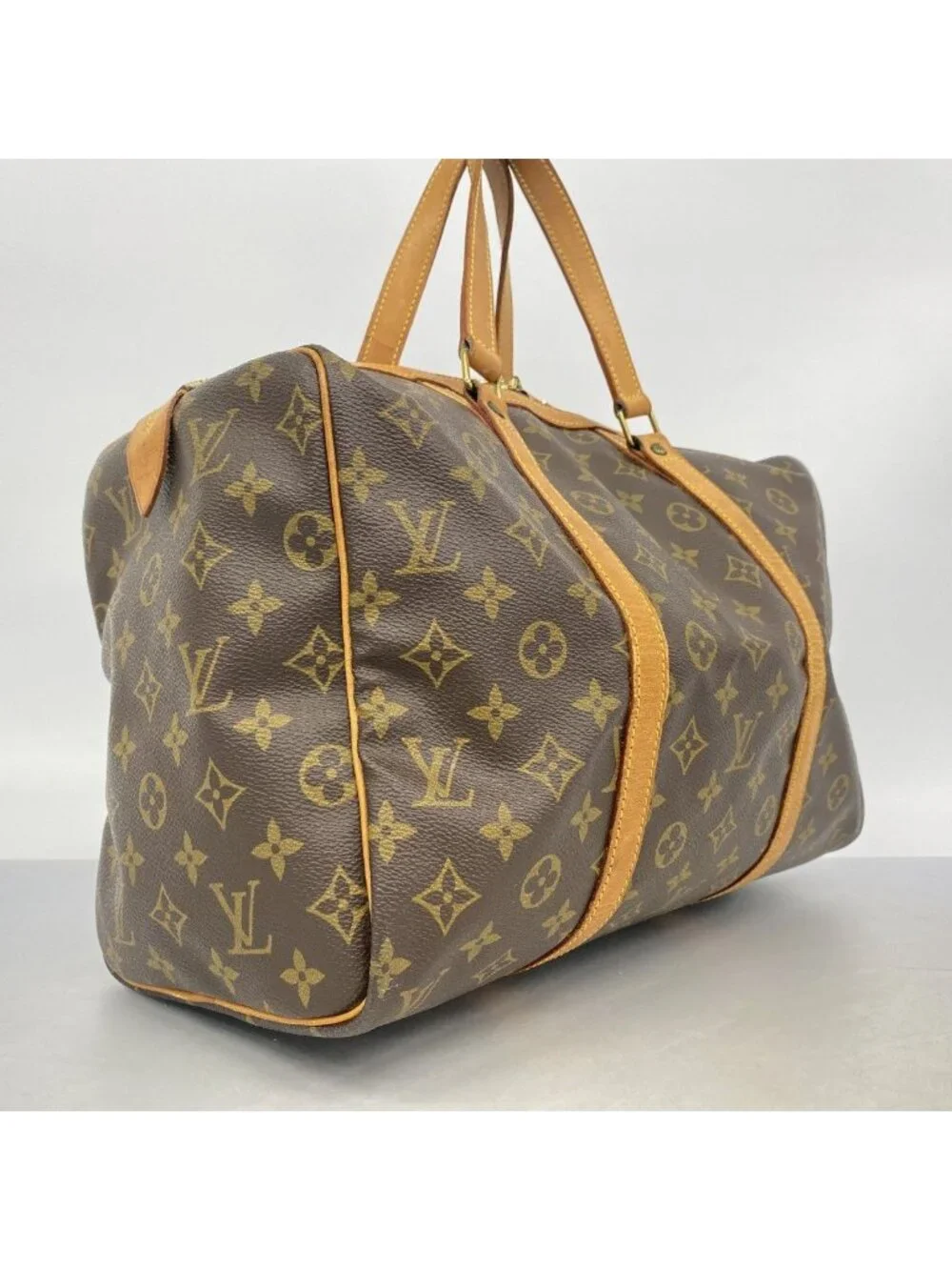 Louis Vuitton Boston Bag Monogram Sac Spool 35 Brown